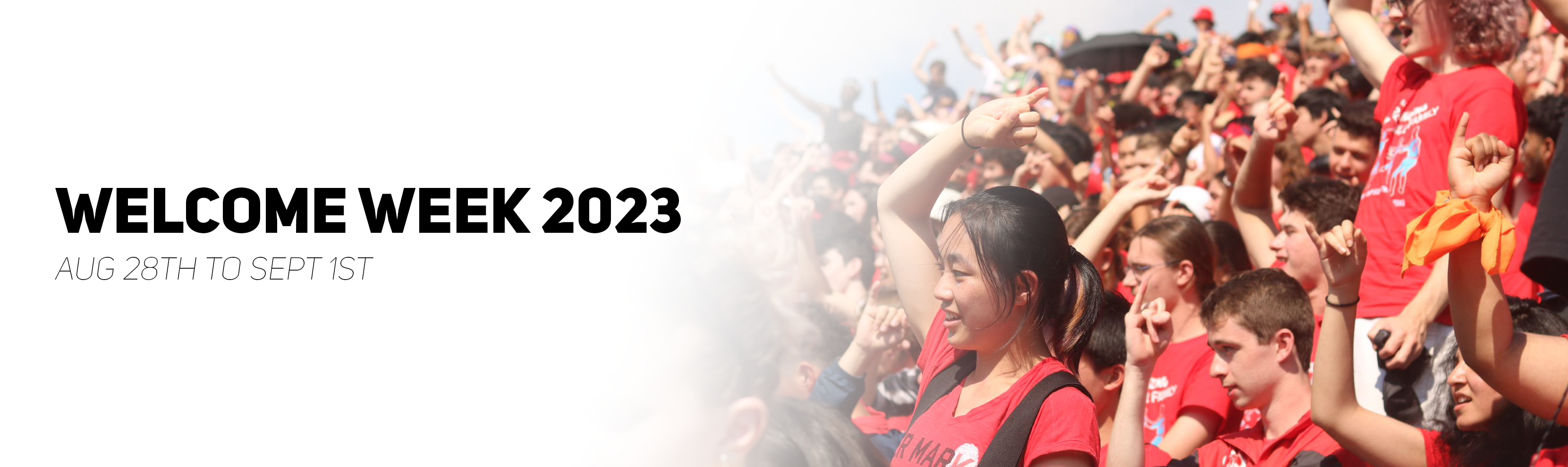Welcome Week 2023 Banner